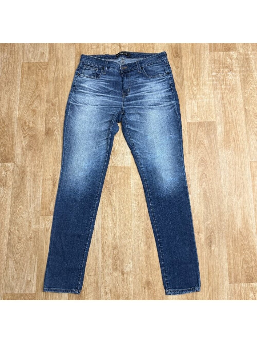 BIG STAR JEANS MADDIE SKINNY WOMENS 28 MID RISE FADED WHISKERING CASUAL DENIM